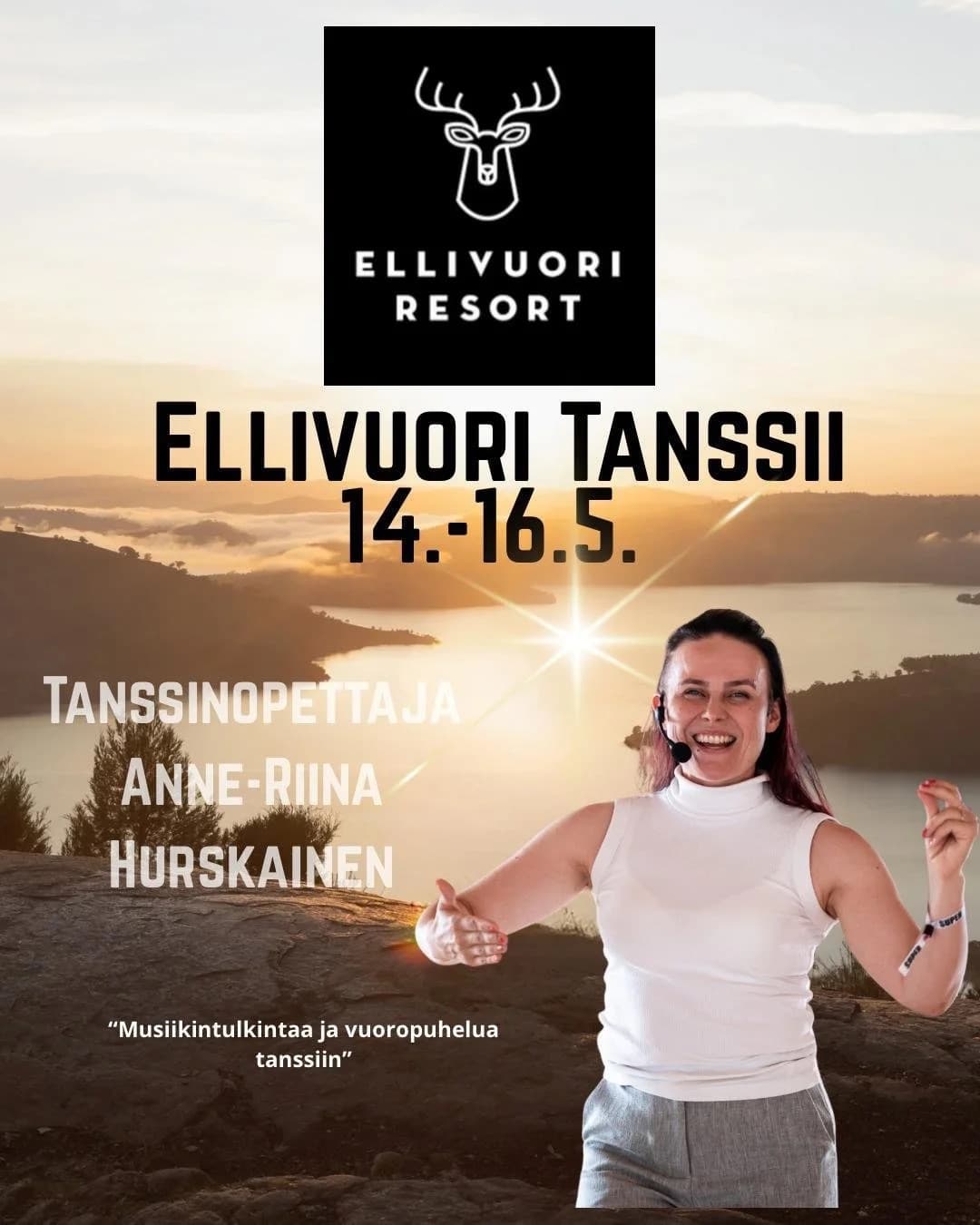 Tanssinopettaja Anne-Riina Hurskainen